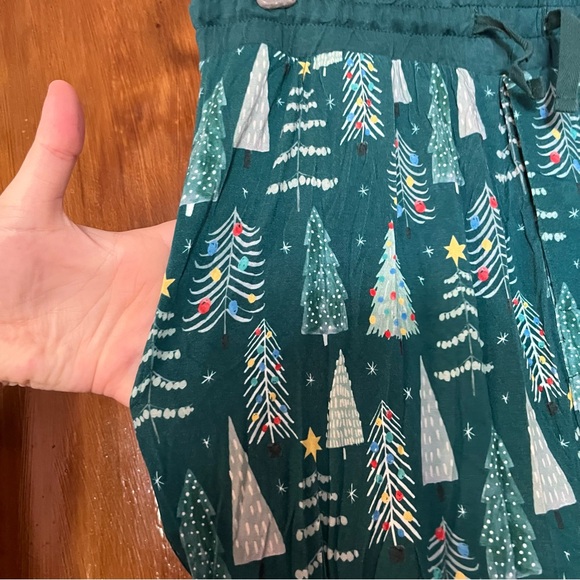 Little Sleepies Womens Twinkling Trees Christmas Pajama Pant Size Medium Bamboo - Picture 5 of 5
